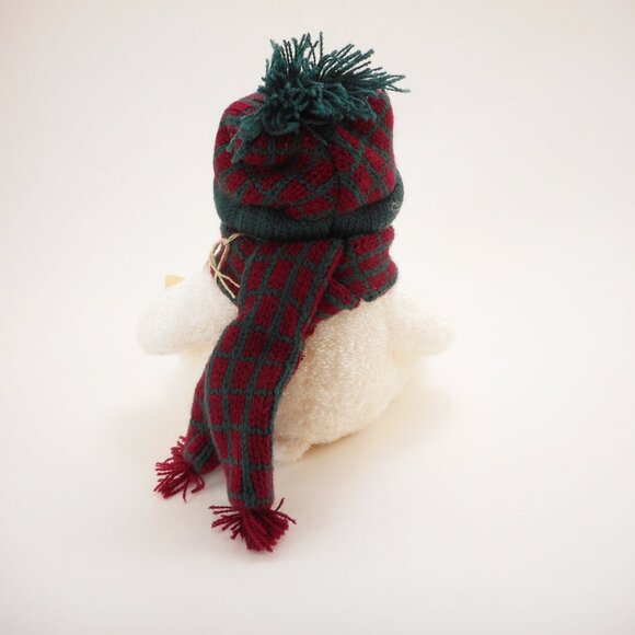 Marcel Schurman Plush Polar Bear Toy in Winter Hat and Scarf Holiday Christmas - Picture 4 of 8